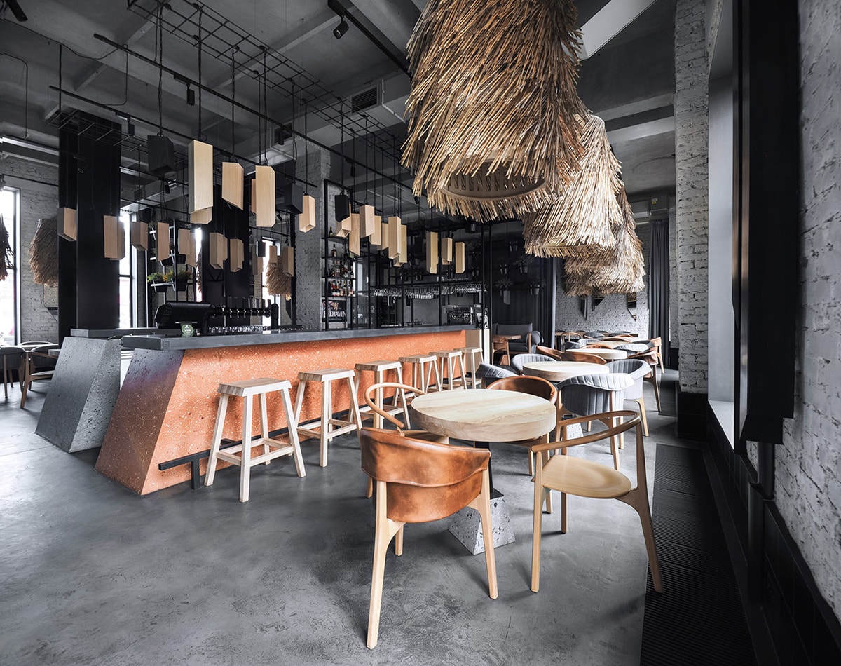 精品開放式酒吧餐廳空間設計，餐飲室內設計，餐廳空間設計，深圳空間設計，深圳室內設計，左右格局
